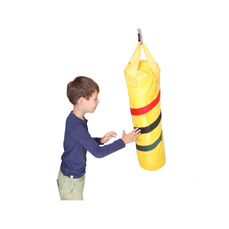 Pakarināms boksa maiss bērniem (dzeltens)