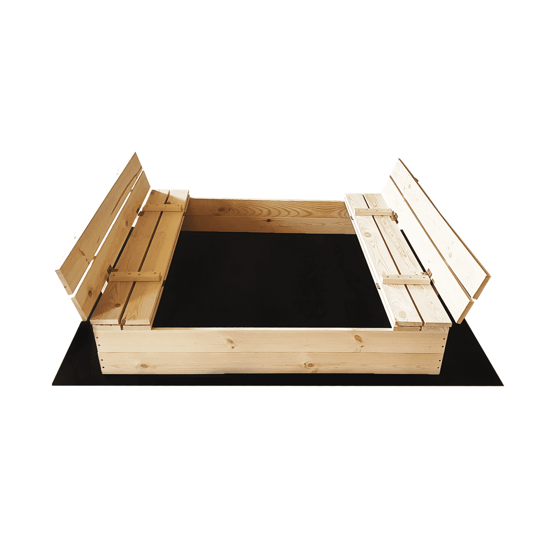 Koka smilšu kaste  ar ģeotekstila paklāju, 120x120 cm