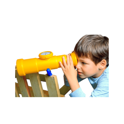 Bērnu teleskops ar kompasu (dzeltenā krāsā)
