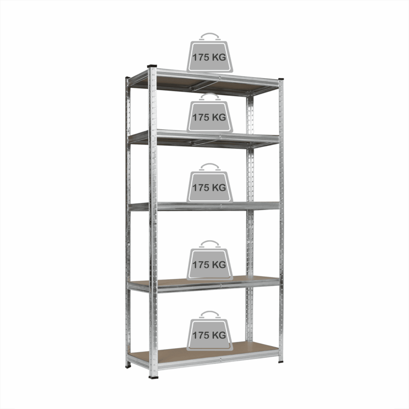 Metāla plaukts – stelāža, 180x90x40cm, 175kg