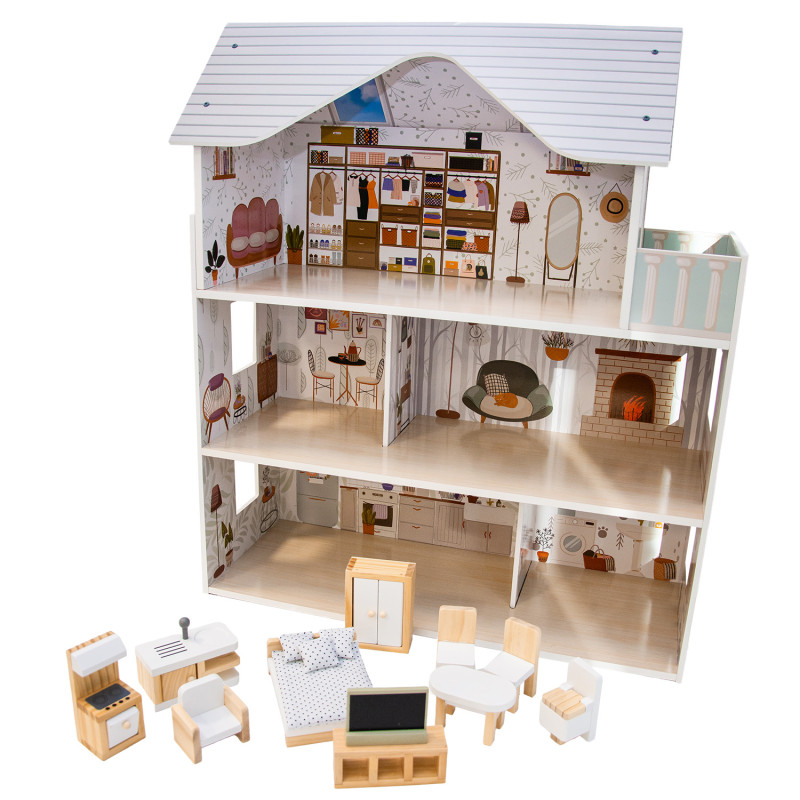 Koka leļļu namiņš "Lilija"