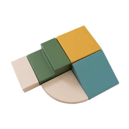 Mīksto kluču komplekts "Gliemezis", tumšos pasteļtoņos - Image 5