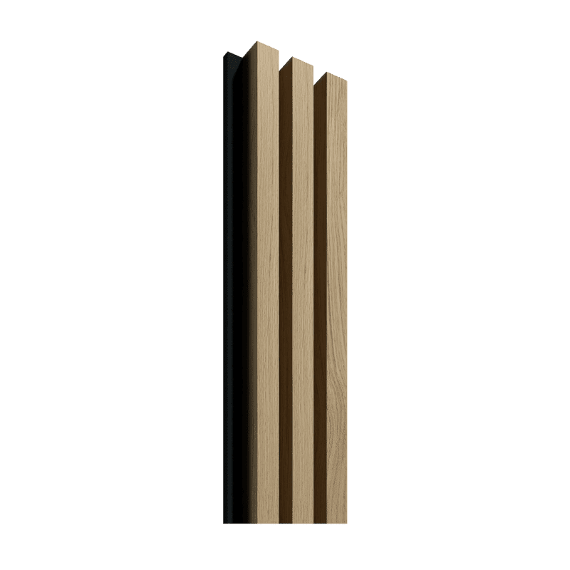Akustiskie lineārie sienu paneļi, 265 x 13,1 cm, oak
