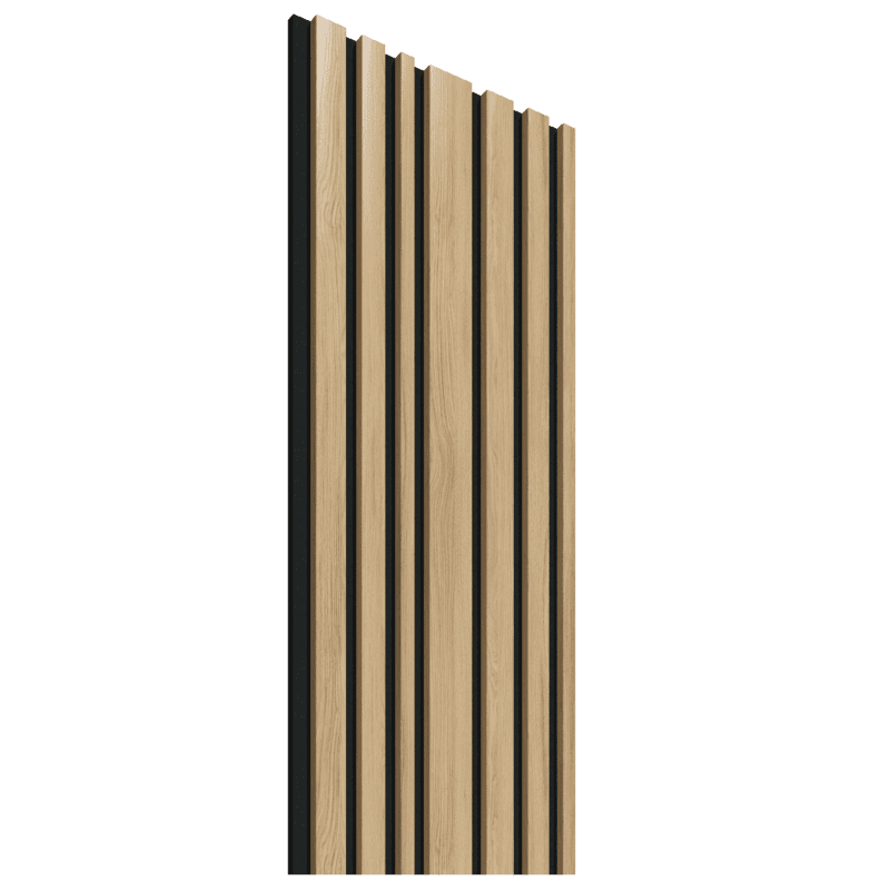 Akustiskie lineārie sienu paneļi, 265x30cm, oak