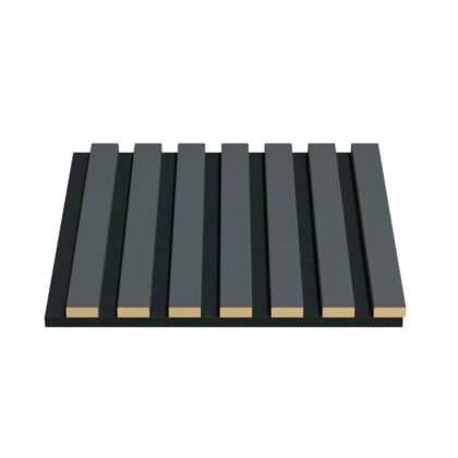 Akustiskie lineārie sienu paneļi, 30x30x2cm, black