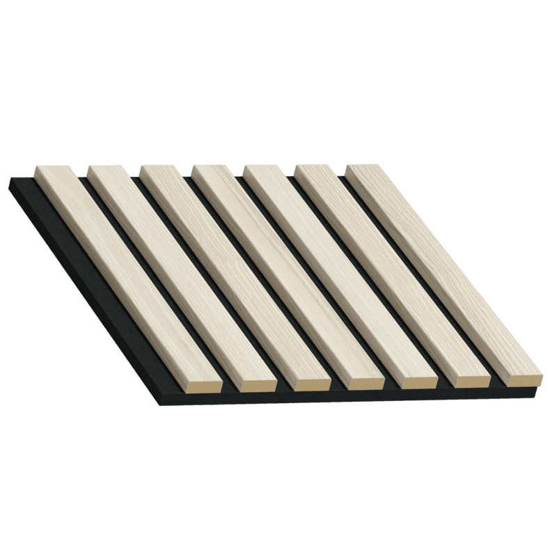 Akustiskie lineārie sienu paneļi, 30x30x2cm, ash