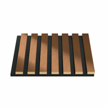 Akustiskie lineārie sienu paneļi, 30x30x2cm, copper
