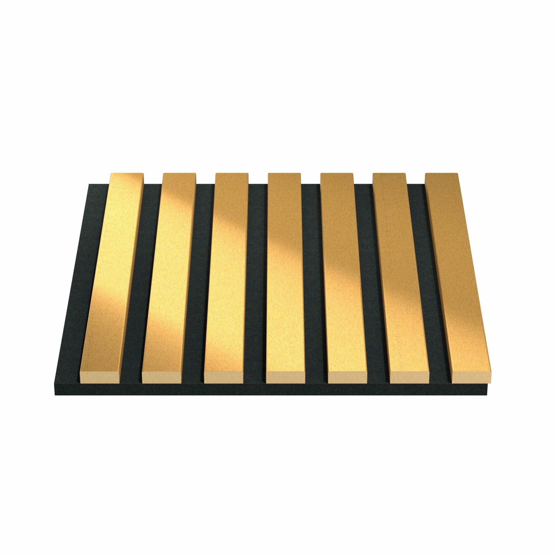 Akustiskie lineārie sienu paneļi, 30x30x2cm, gold