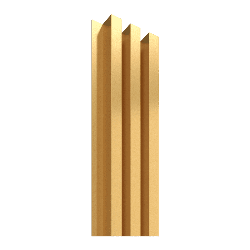 Lineārie sienu paneļi, 275 x 17,2 cm, gold