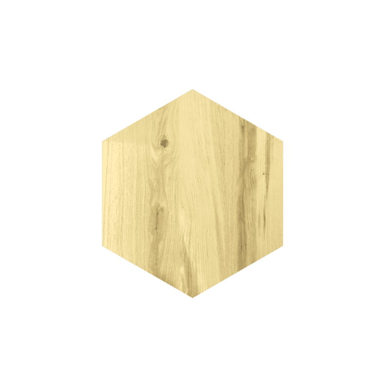 Sienu dekors “Hexagon”, 30x30cm, beamed oak