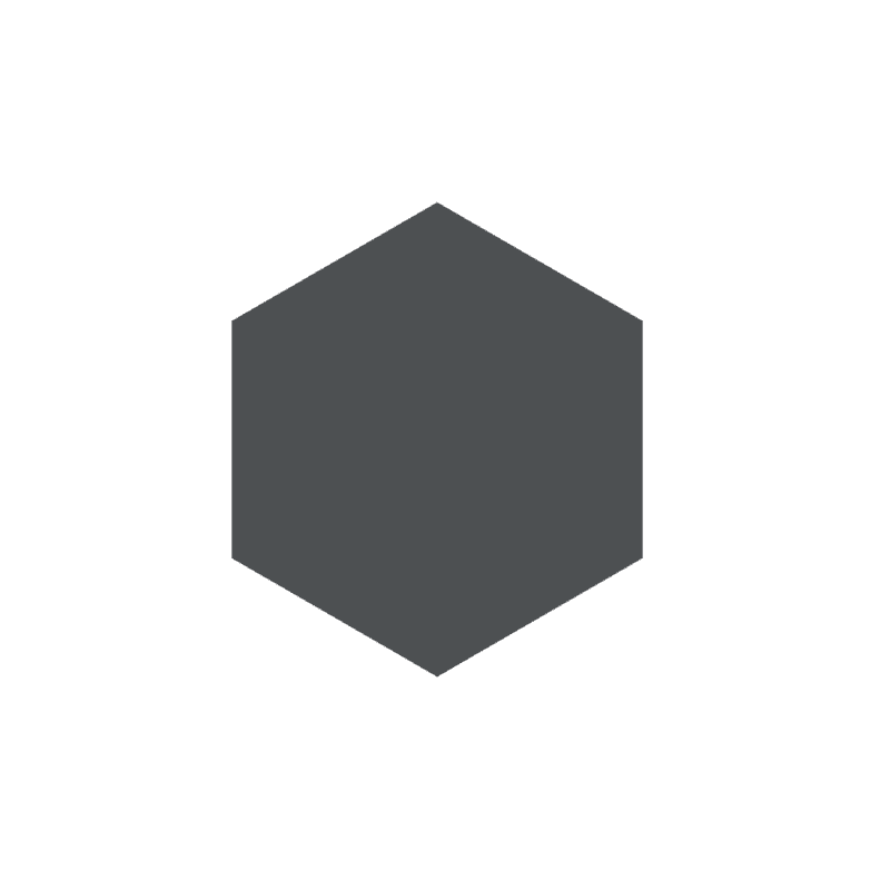Sienu dekors “Hexagon”, 30x30cm, black