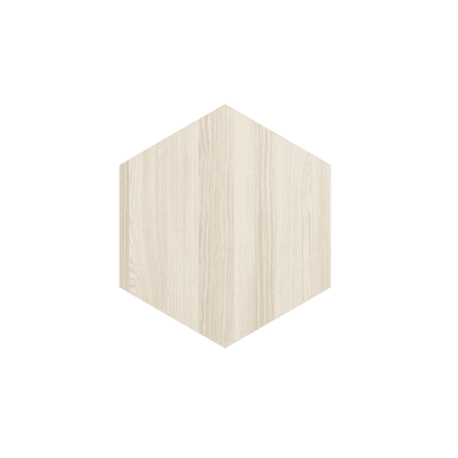 Sienu dekors "Hexagon", 30x30cm, white ash