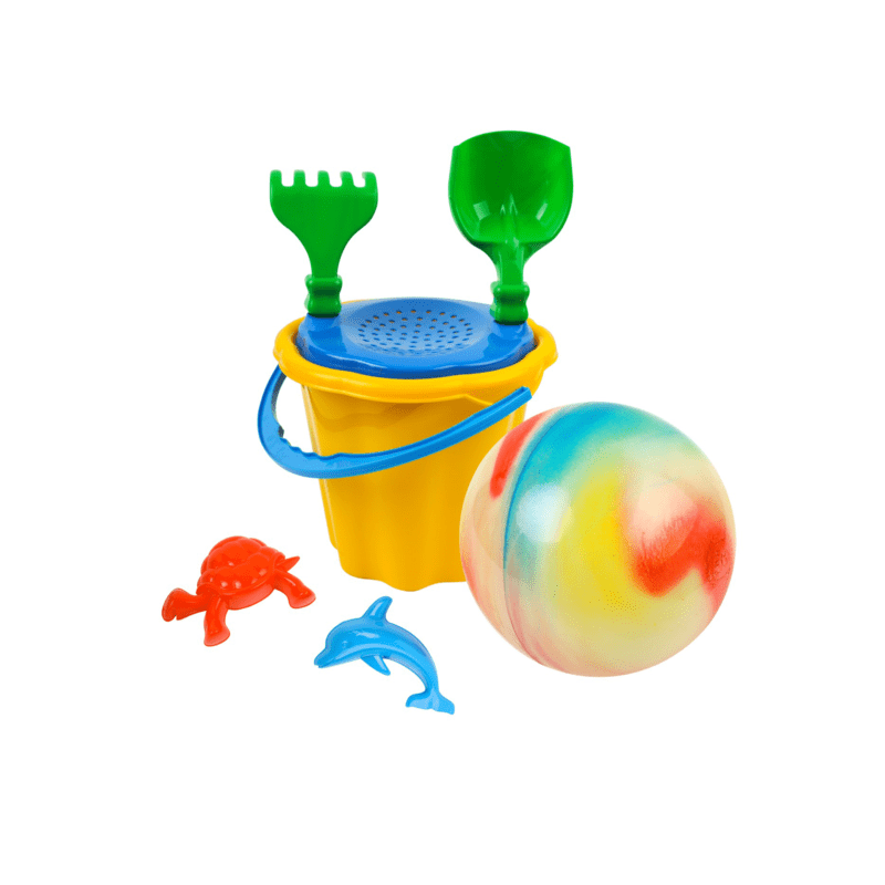 Smilšu kastes rotaļlietu komplekts “Jūrnieks” ar bumbu
