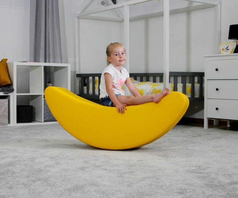 Minkštas supamasis žaislas "Bananas", geltonas