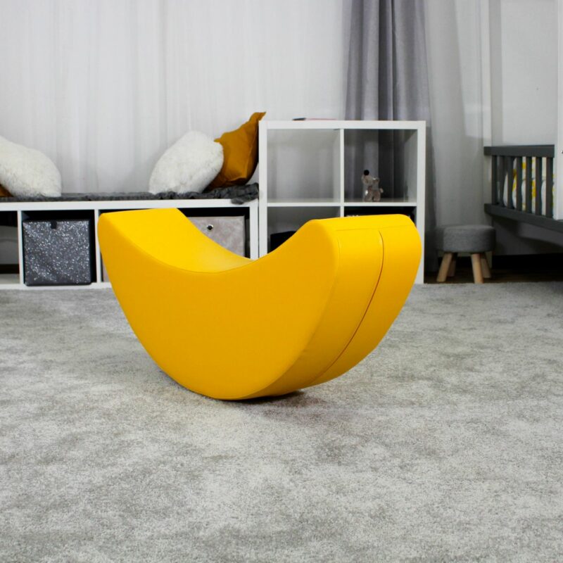 Mīkstais rotaļu šūpuļkrēsls “Banāns”, dzeltens