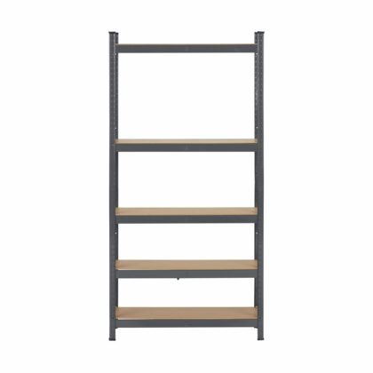 Metāla plaukts - stelāža, 180x90x40 cm, 175 kg, pelēks - Image 2