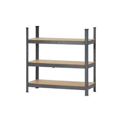 Metāla plaukts - stelāža, 180x90x40 cm, 175 kg, pelēks - Image 4