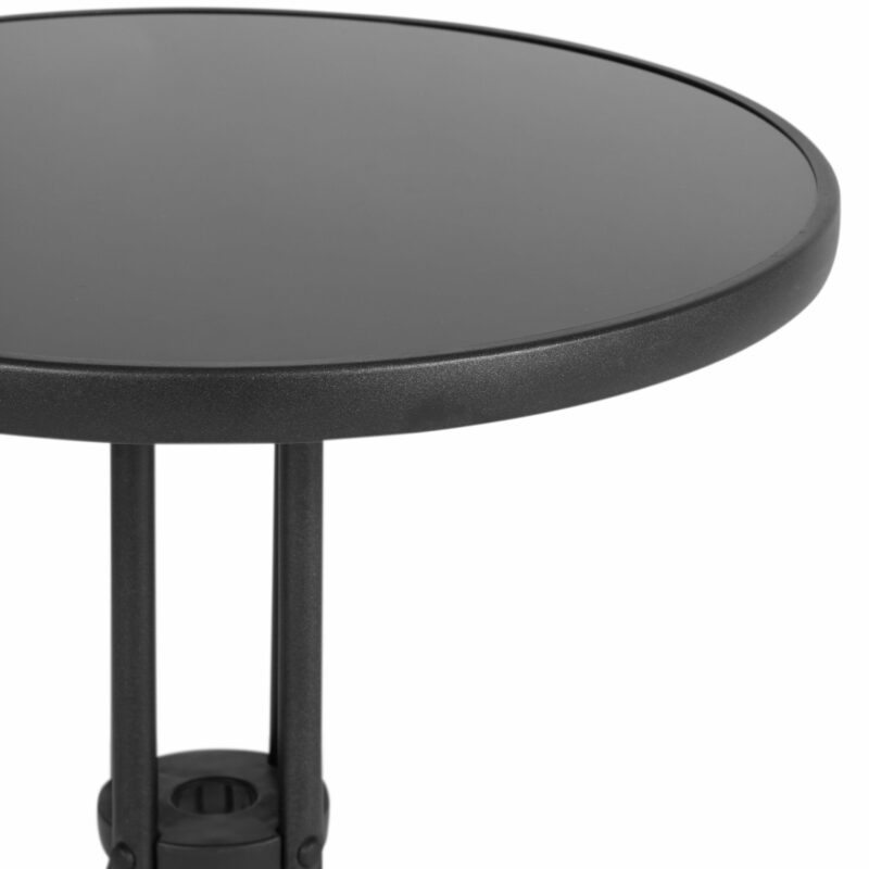 Āra galds "Lauris", 60cm, melns