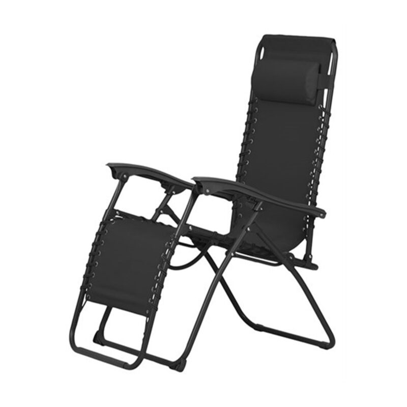 Saliekamais guļamkrēsls “Miers 2”, melns