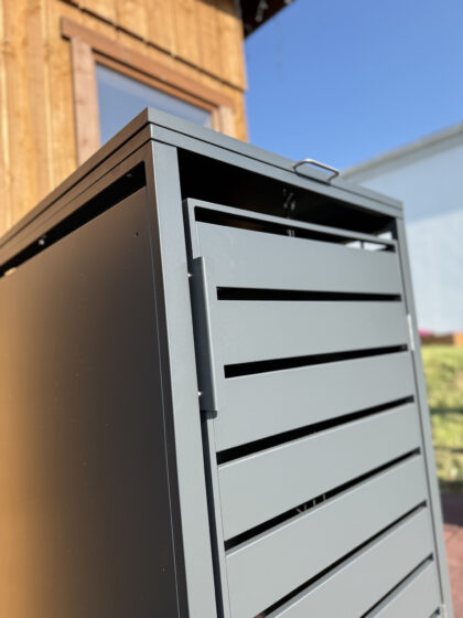 Metāla vienvietīga atkritumu konteinera nojume - Image 5