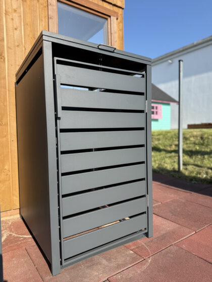 Metāla vienvietīga atkritumu konteinera nojume - Image 3