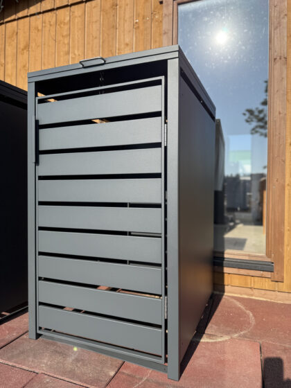 Metāla vienvietīga atkritumu konteinera nojume - Image 2