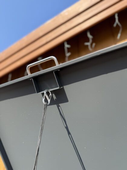 Metāla vienvietīga atkritumu konteinera nojume - Image 7