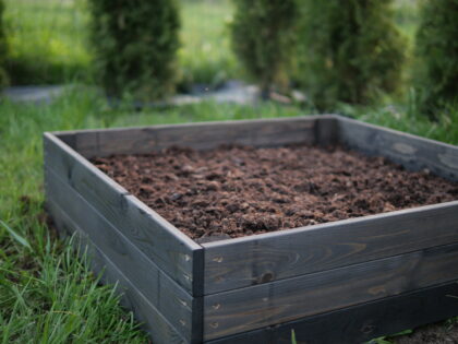 Paaugstināta dārza dobe no koka 80x80x27cm, melna - Image 13