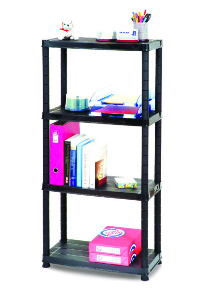 Uzglabāšanas plaukts – stelāža, 130 x 61 x 30,5 cm, 25 kg, melns - Image 7