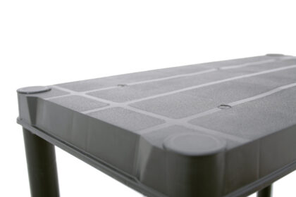 Uzglabāšanas plaukts – stelāža, 130 x 61 x 30,5 cm, 25 kg, melns - Image 11