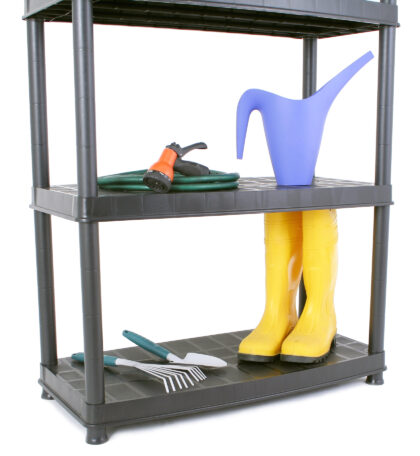 Uzglabāšanas plaukts – stelāža, 185 x 91,5 x 45,7 cm, 70 kg, melns - Image 5