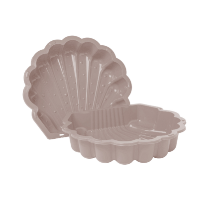 Smilšu kaste “Gliemežvāks” ar vāku, pasteļrozā krāsā