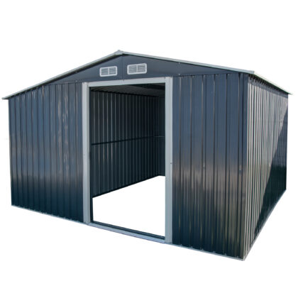 Metāla šķūnītis “Ūpis” ar malkas nodalījumu, 10 m2 - Image 4