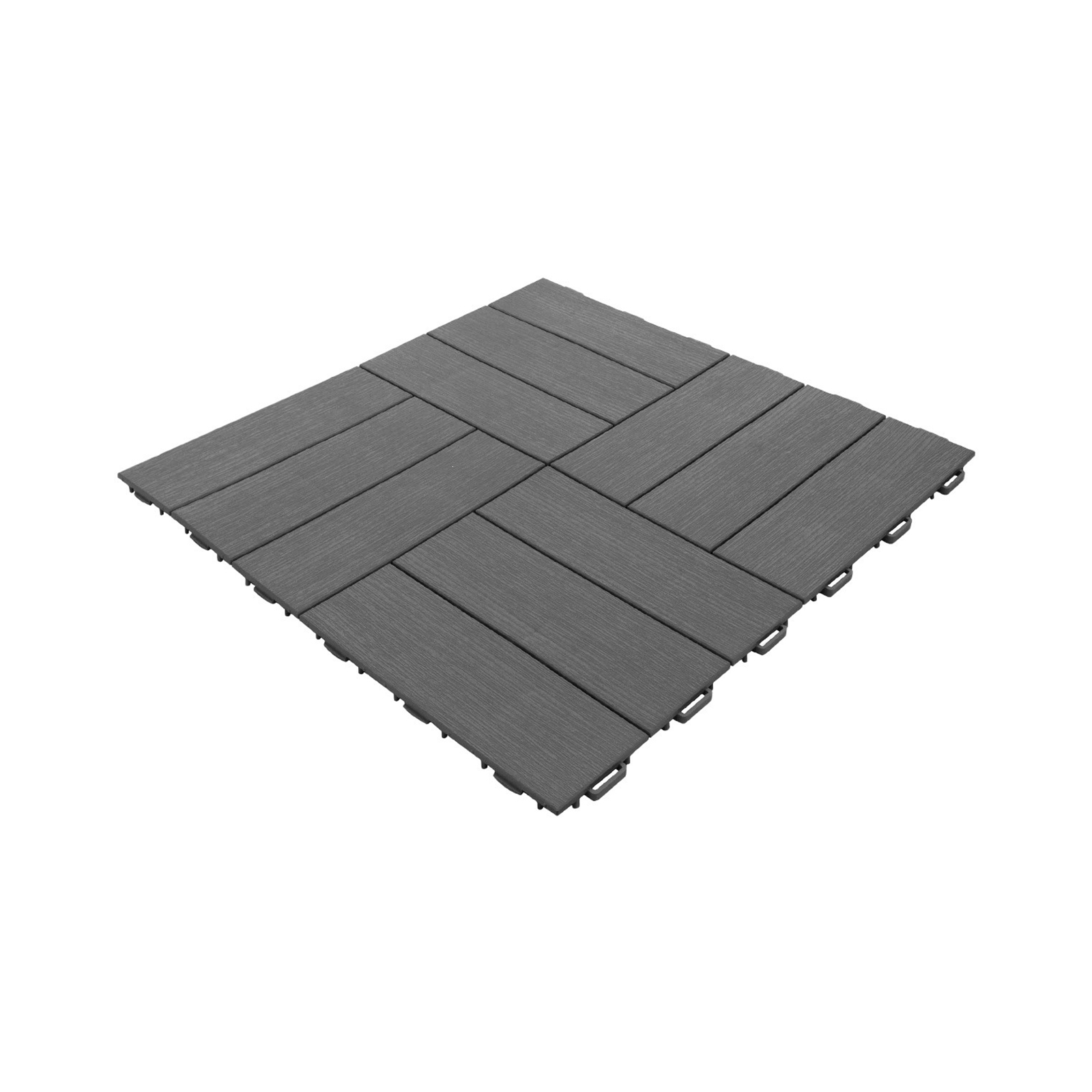 Āra grīdas segums Āra grīdas segums, 56,3 x 56,3 x 1,3 cm, antracīts - Image 1