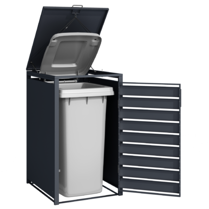 Metāla vienvietīga atkritumu konteinera nojume - Image 13