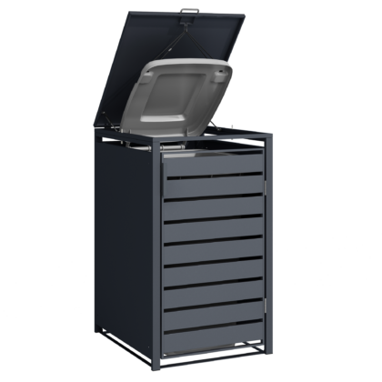 Metāla vienvietīga atkritumu konteinera nojume - Image 14