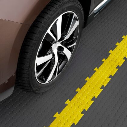 PVC grīdas seguma “Bubble” apmale, 48 x 5,1 x 0,8 cm, melna - Image 3