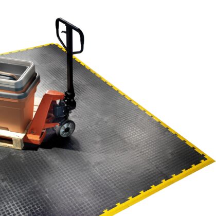 PVC grīdas seguma “Bubble” apmale, 48 x 5,1 x 0,8 cm, melna - Image 2