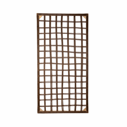 Dekoratīvais žogs, 180×90 cm, brūns - Image 8