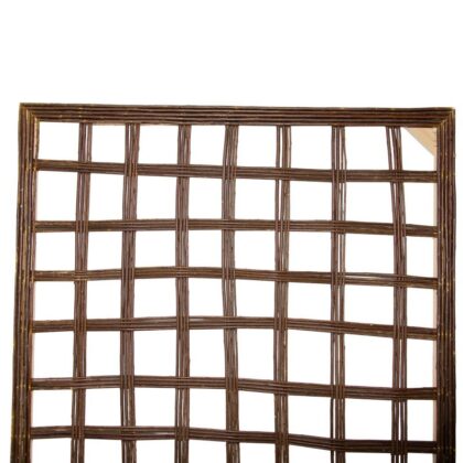 Dekoratīvais žogs, 180×90 cm, brūns - Image 5