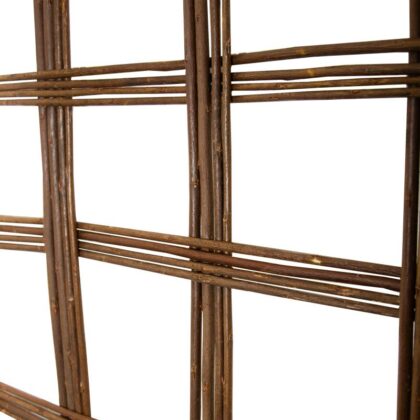 Dekoratīvais žogs, 180×90 cm, brūns - Image 6