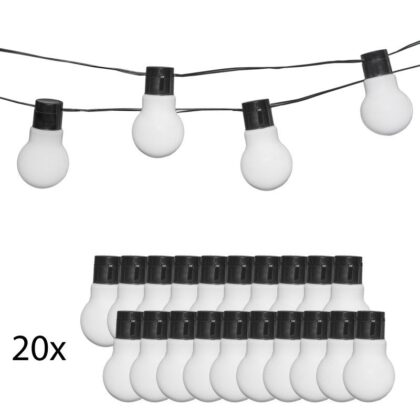 LED lampiņu virtene ar saules bateriju, 2 m - Image 7