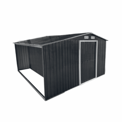 Metāla šķūnītis “Ūpis” ar malkas nodalījumu, 10 m2