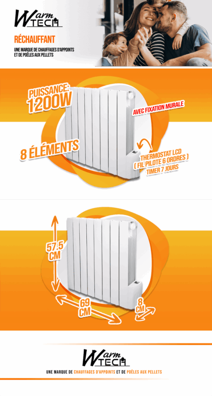 1200W-8 šūnu šķidruma inerces radiators