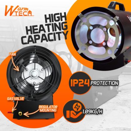 Industriālais gāzes sildītājs, 15 kW - Image 2