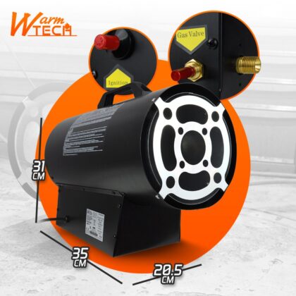 Industriālais gāzes sildītājs, 15 kW - Image 4