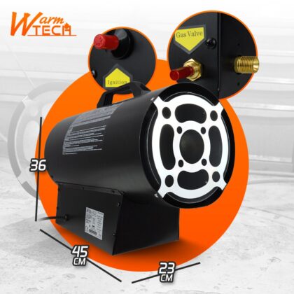 Industriālais gāzes sildītājs, 30 kW - Image 4