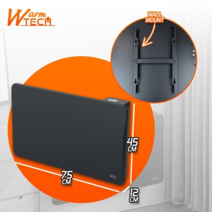 Keramiskais inerces sildītājs, 1500 W, antracīts - Image 4