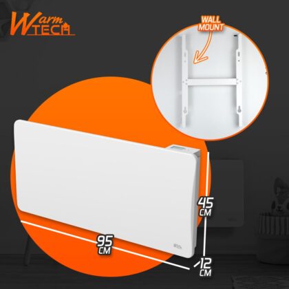 Keramiskais inerces sildītājs, 2000 W, balts - Image 5