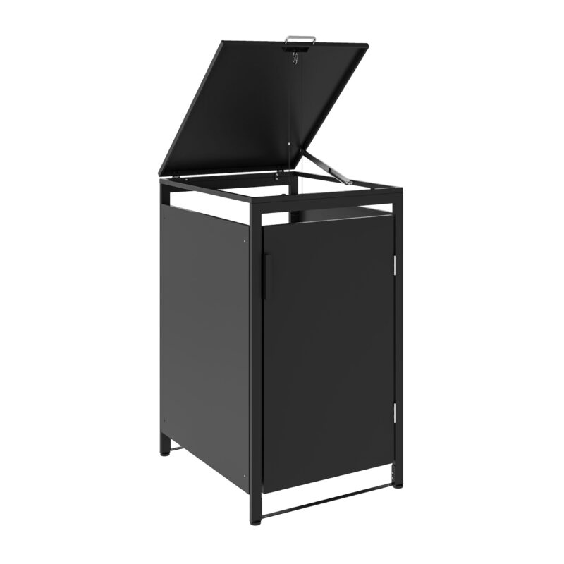 Metāla konteineru nojume, vienvietīga, MBB01-1A, antracīts